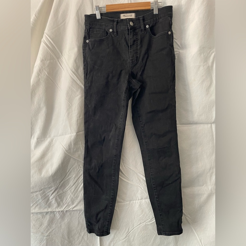 Madewell Women’s Dark Charcoal Hi-Rise Skinny Jeans, Sz 28